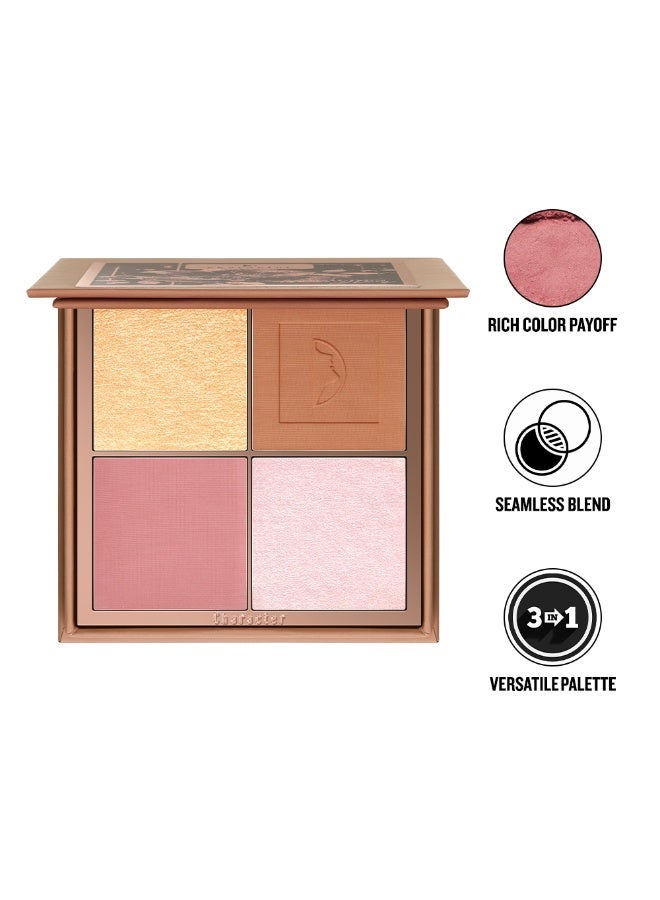 Character 4 Color Blush & Highlighter Palette & Character Pro Lock Setting Spray & Character Two In One Lipstick & Lipliner & Character Oil Control Setting Powder Bundle - Image 2